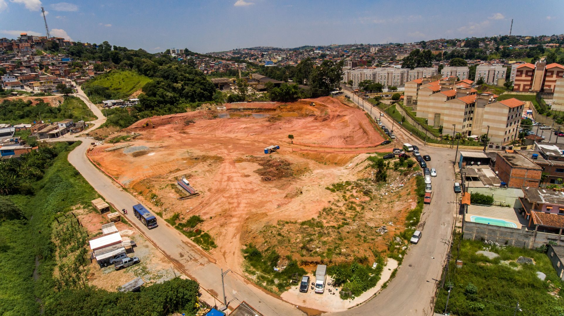 Obras do Piscinão do Sapiantã avançam e atingem 25% de intervenções concluídas